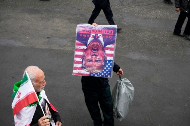 Protestas contra Trump en Irán.