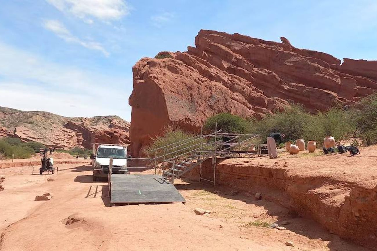 El escenario en el que se habría celebrado la boda privada en Cafayate. 
