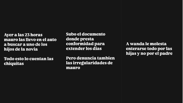 Las historias que publicó Yanina Latorre sobre el reciente conflicto entre Mauro Icardi y Wanda Nara.