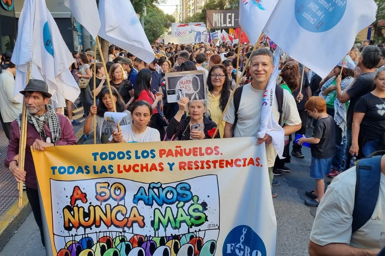 Integrantes del Foro de Derechos Humanos.