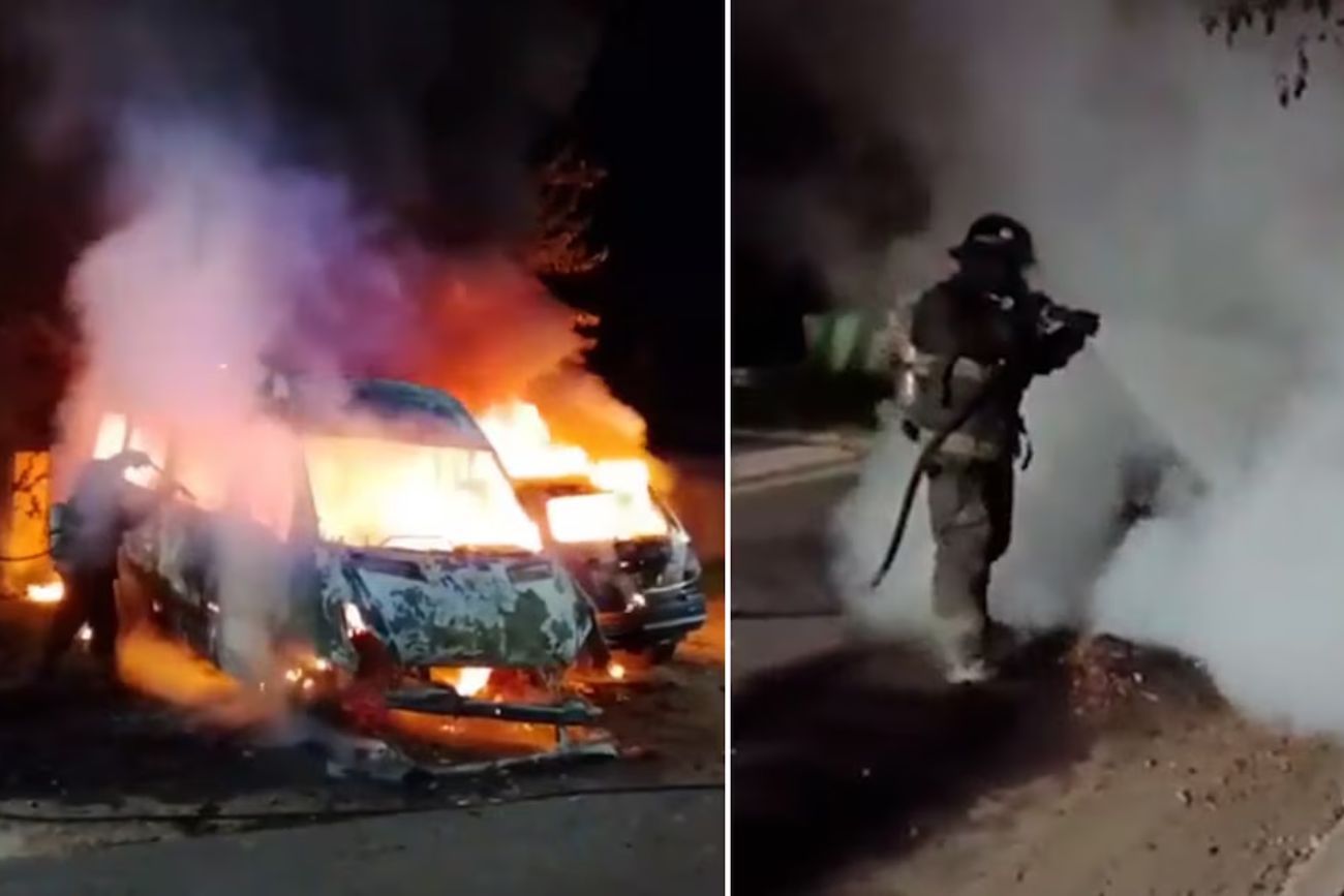 Misterio en Rosario: seis vehículos aparecieron incendiados en la madrugada de este jueves