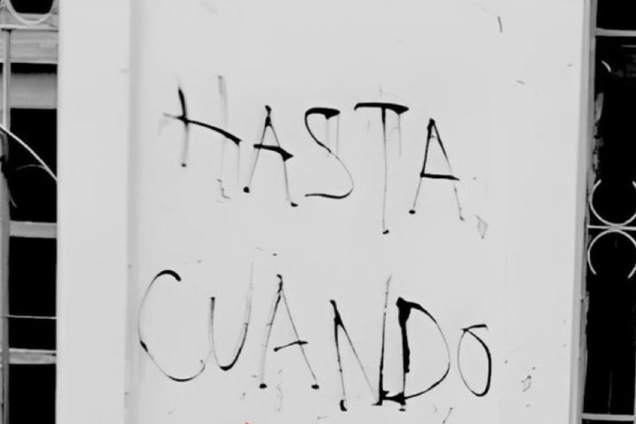 Cuba: condenaron a siete años de prisión a un hombre de 33 años por pintadas contra el régimen.