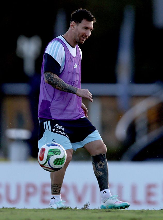 La Selección argentina, con Messi a la cabeza.