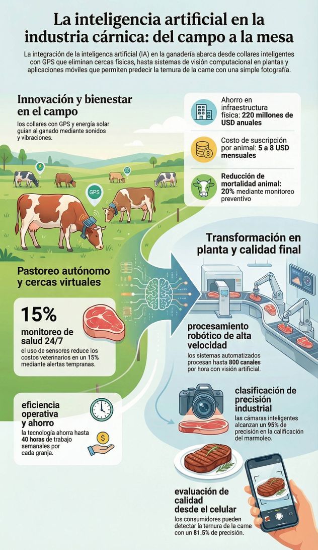 Revolución de la IA en la ganadería.