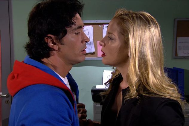 Carina Zampini y Sebastián Estevanéz en "Dulce amor".
