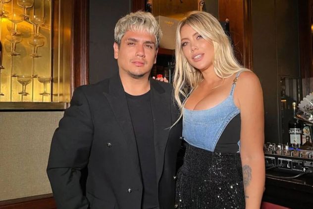 Kennys Palacios y Wanda Nara.
