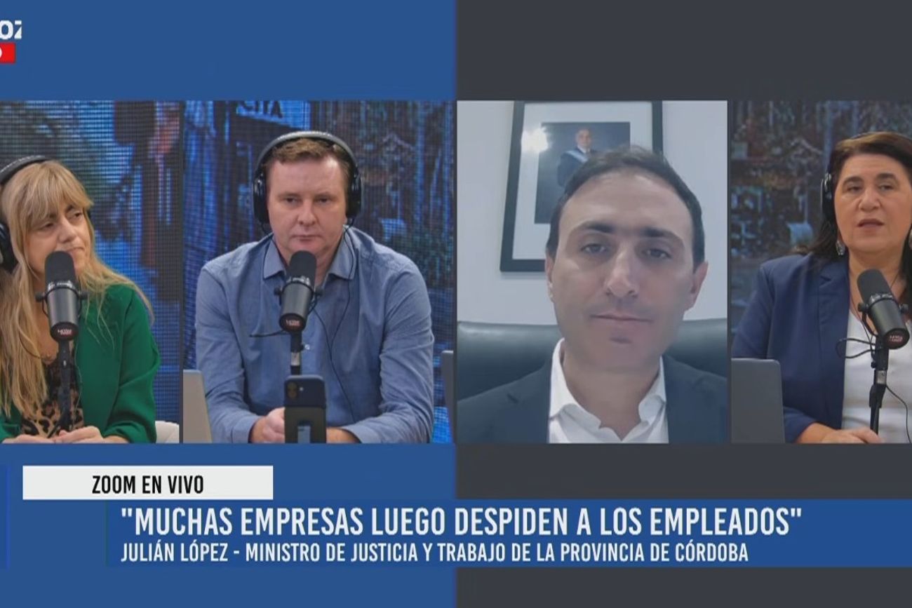 Julián López, en diálogo con La Voz En Vivo tras los datos sobre el desempleo en Córdoba. 