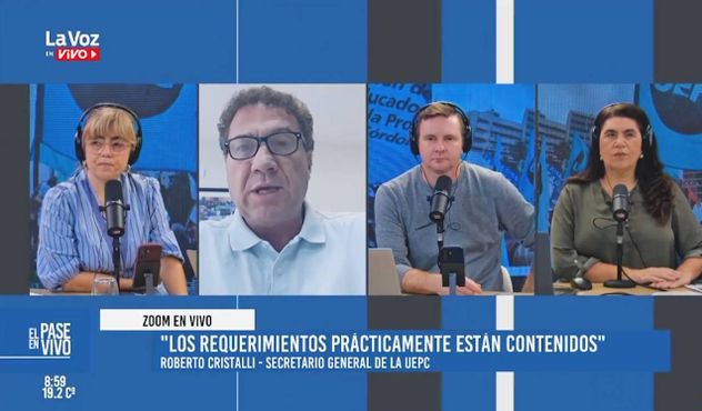 Roberto Cristalli, la semana pasada, en La Voz En Vivo. (La Voz)