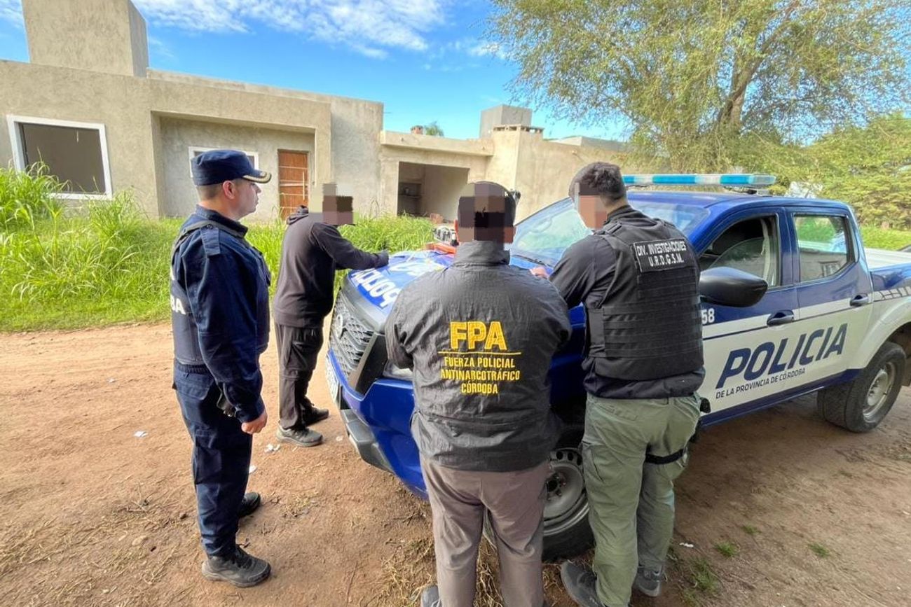 Una de las detenciones por el violento asalto a la jubilada villamariense.