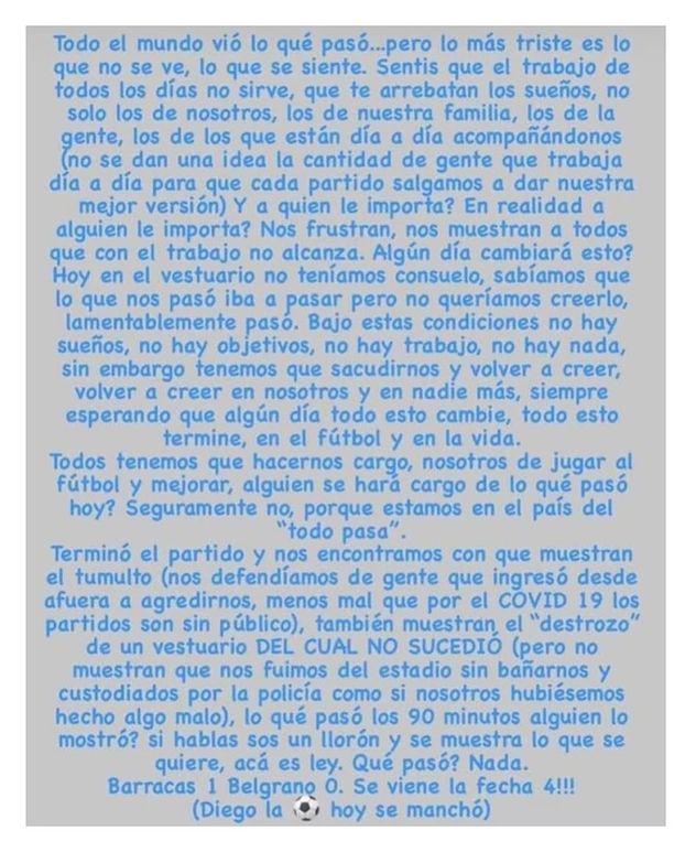 Lo que escribió Vegetti en ese momento.