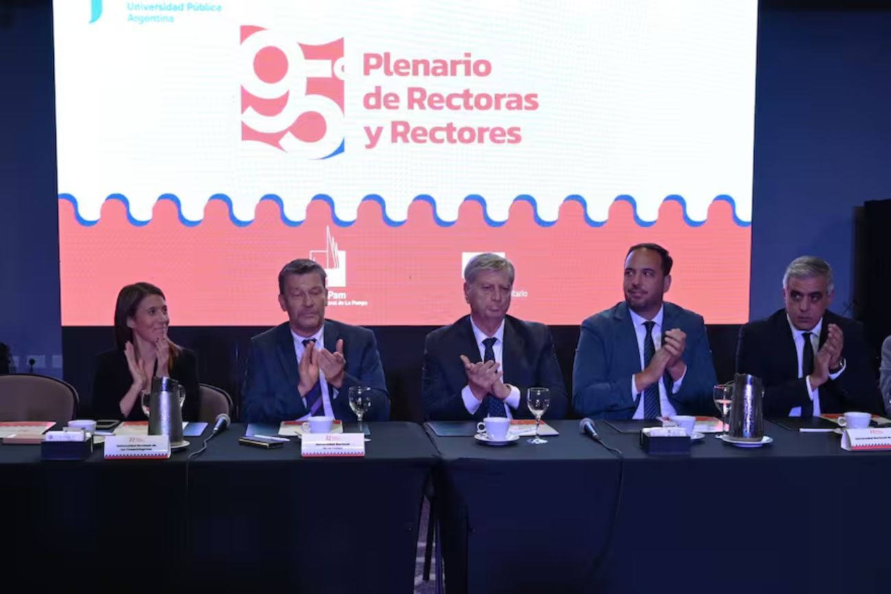 95° Plenario de Rectoras y Rectores, realizado en Santa Rosa, La Pampa. (Gentileza La Nación)