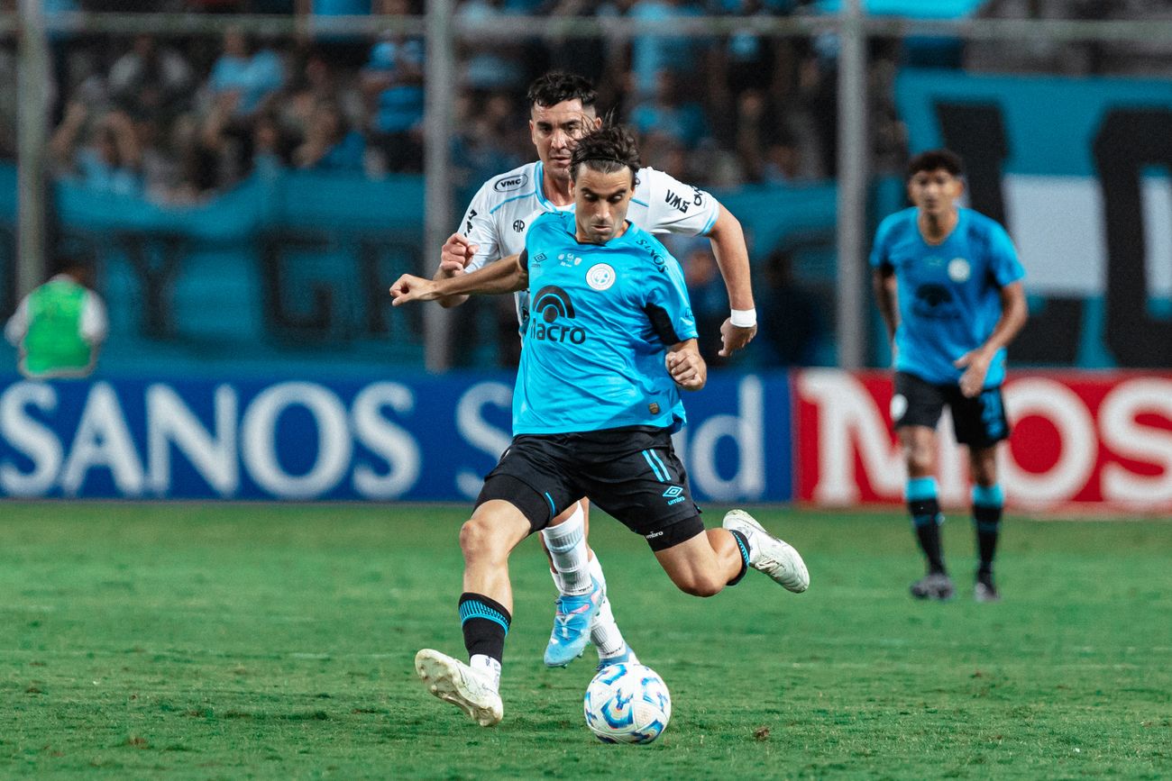 Belgrano en su partido de Copa Argentina.