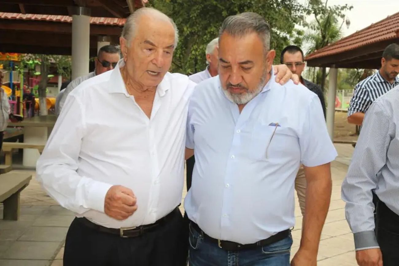 Armando Cavalieri y el titular del gremio de Comercio de Córdoba, Pablo Chacón. (La Voz / Archivo)