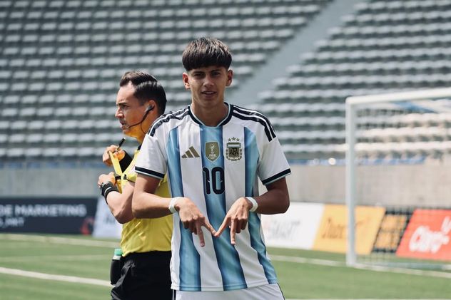 Baroni, jugador de Talleres, que disputará el Sudamericano Sub 17.
