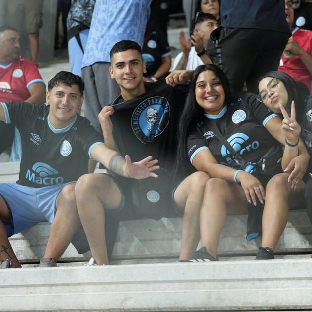 Hinchas de Belgrano en Copa Argentina.