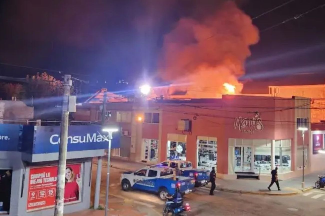 Explosiones e incendio en un patio de comidas en Entre Ríos: hay cuatro heridos, tres de gravedad (Gentileza)