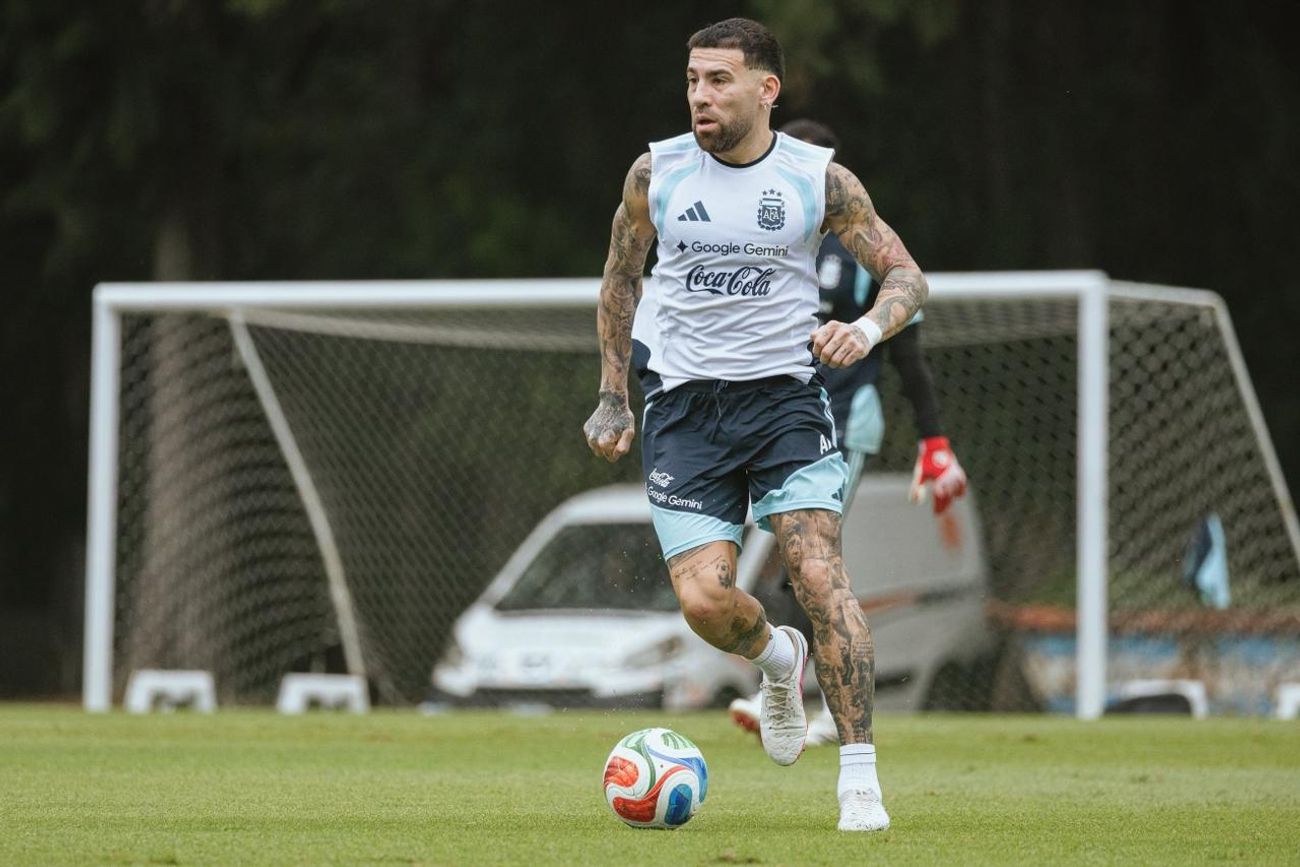 Amistoso de la selección argentina.
