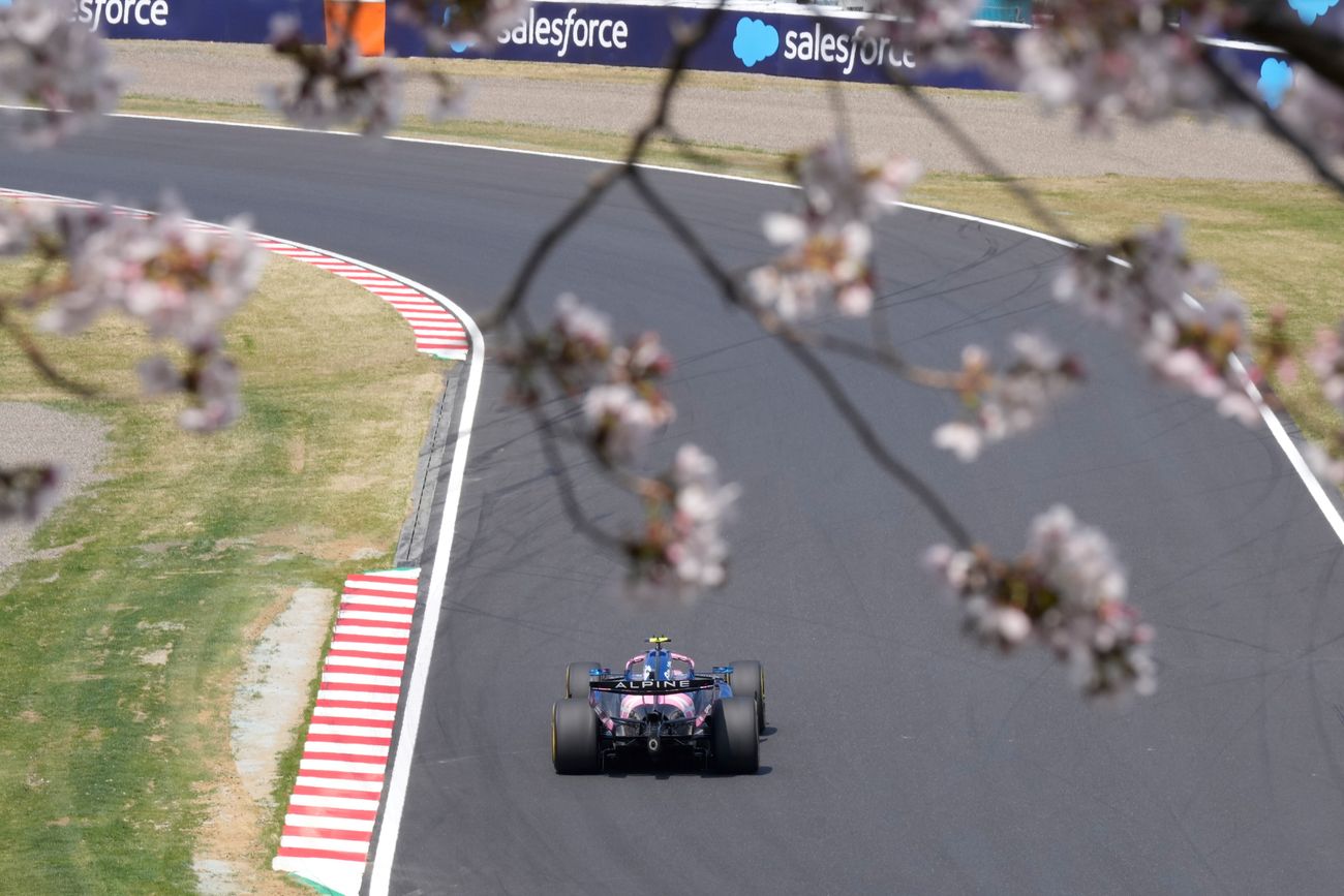 Franco Colapinto, a bordo de su Alpine en el GP de Japón.