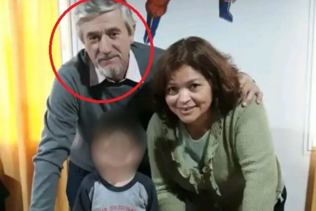 Vicuña Mackenna. El agresor (círculo rojo) quedó detenido. En una foto de archivo junto a su expareja Ivana Mónica Guardia (Gentileza).
