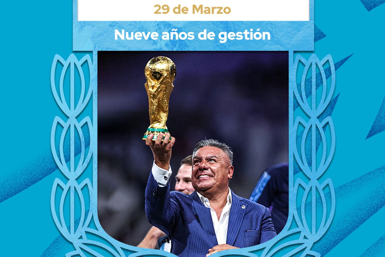 Tapia cumplió nueve años al frente del fútbol argentino. 