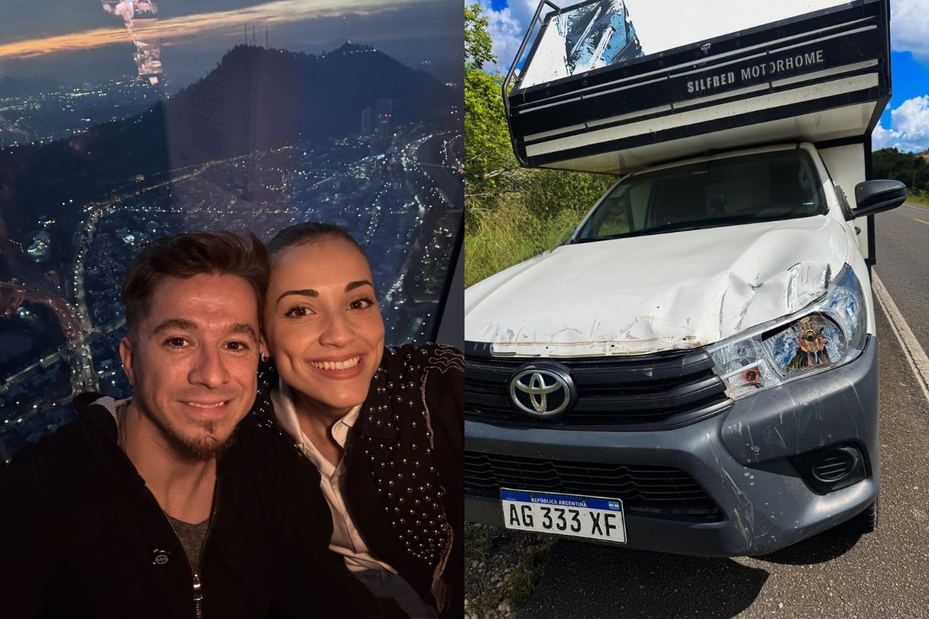 Jere Fijo y Gina Casinelli sufrieron un accidente volviendo de Brasil: “Uno de los momentos más complicados”