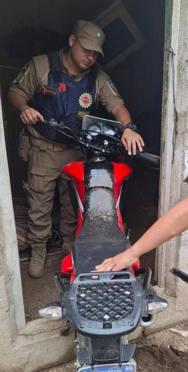 Hallaron una motocicleta con pedido de secuestro vigente por orden judicial.