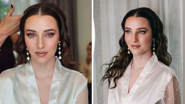 Sin velo ni tiara: Rocío Hazán, la hija de Lucía Galán, marcó tendencia con su romántico look de novia.