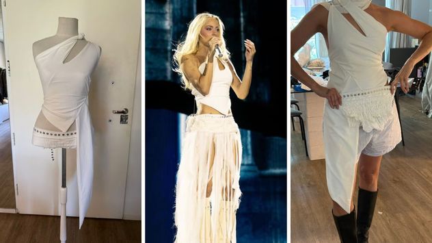 Con apenas unos días para diseñar y producir el outfit, Francesca De Santis logró crear un look performático que fusionó la identidad de la marca Hotel Estudio con el estilo inconfundible de Tini Stoessel.