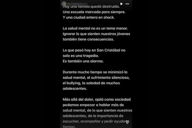 El mensaje de un familiar de la víctima del tiroteo: “La salud mental no es un tema menor”