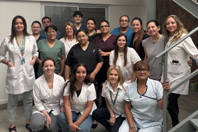 Staff completo del Departamento de Nefrología del Hospital Italiano de Córdoba.