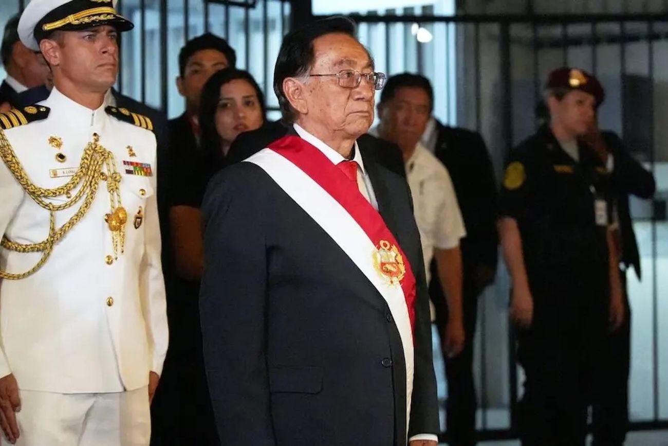 José María Balcázar es el actual presidente interino del Perú, tras juramentar el 18 de febrero de 2026.