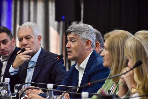 Daniel Passerini en el plenario de Consejo Federal de Intendentes reunido en Paraná.