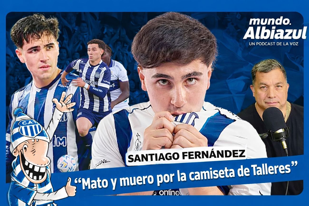Santiago Fernández. Fue el entrevistado por Hugo García, en Mundo Albiazul, el pódcast de Talleres. 