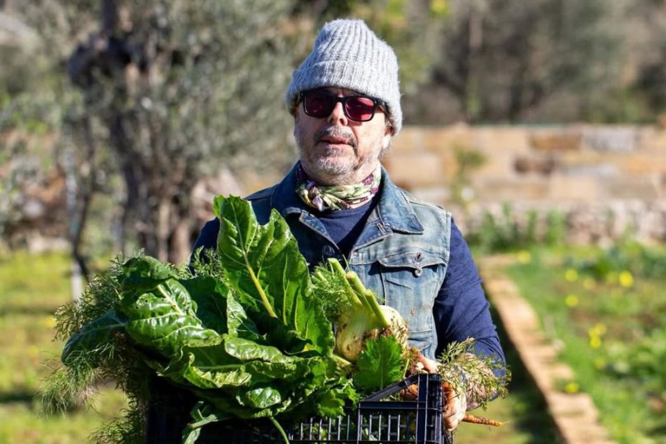 Así es la huerta que tiene Donato de Santis en su casa en Italia 