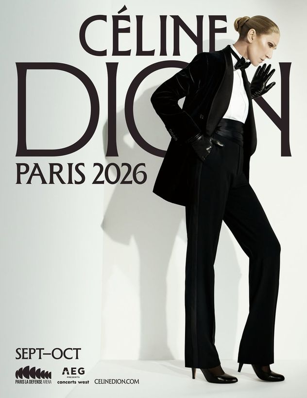 Póster del Tour 2026 de Céline Dion.