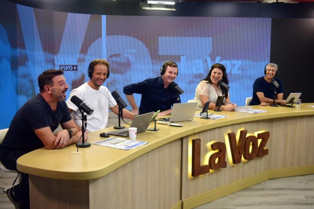 El actor Damian de Santo en el Streaming de La Voz en Vivo. 