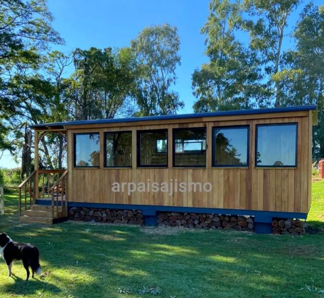 Casas prefabricadas: cuánto cuesta el modelo tipo vagón y cómo es.