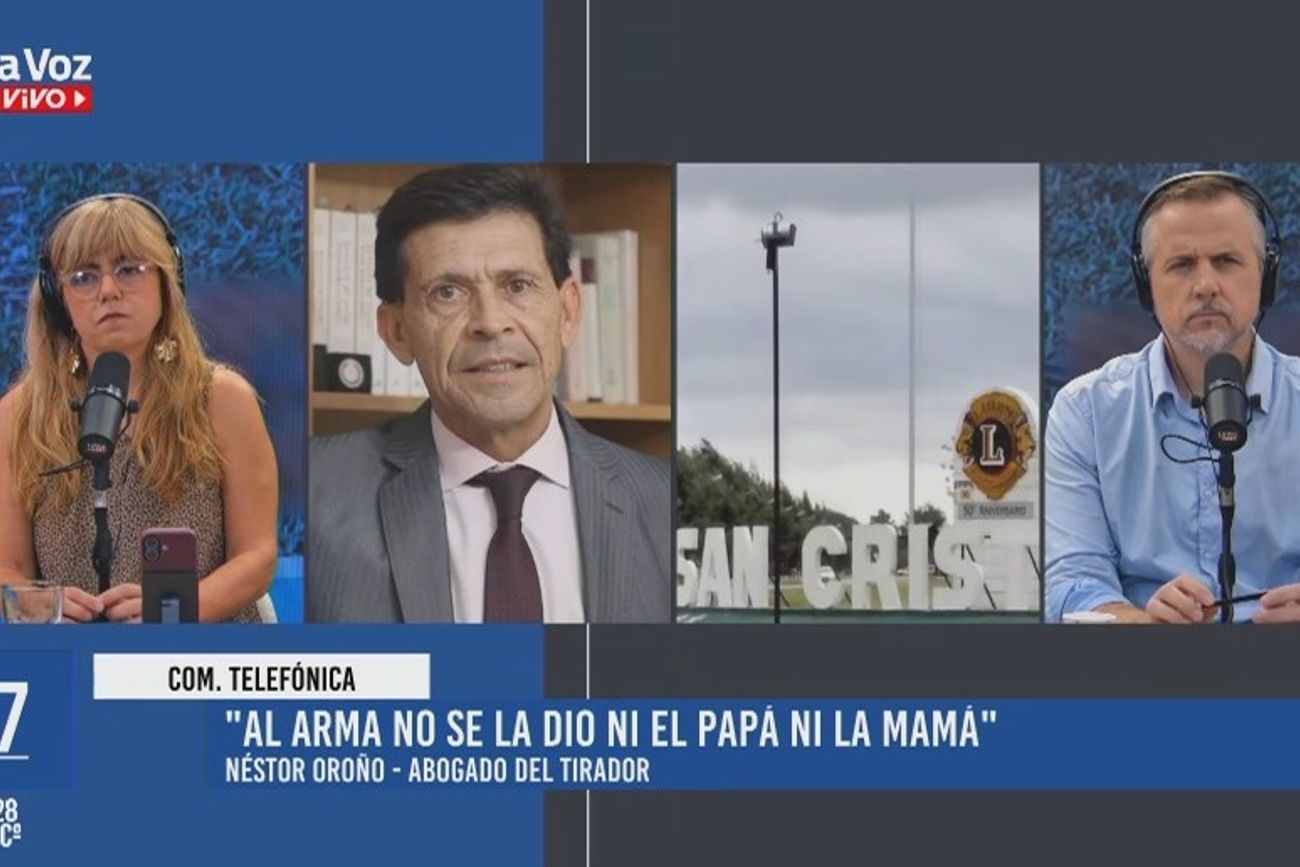 Habló con La Voz En Vivo el abogado de la familia del chico que provocó el ataque a balazos en una escuela de San Cristóbal. 