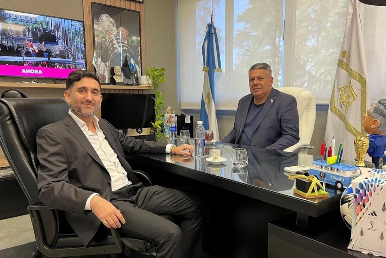 El dueño de Sur Finanzas y el presidente de la AFA. 