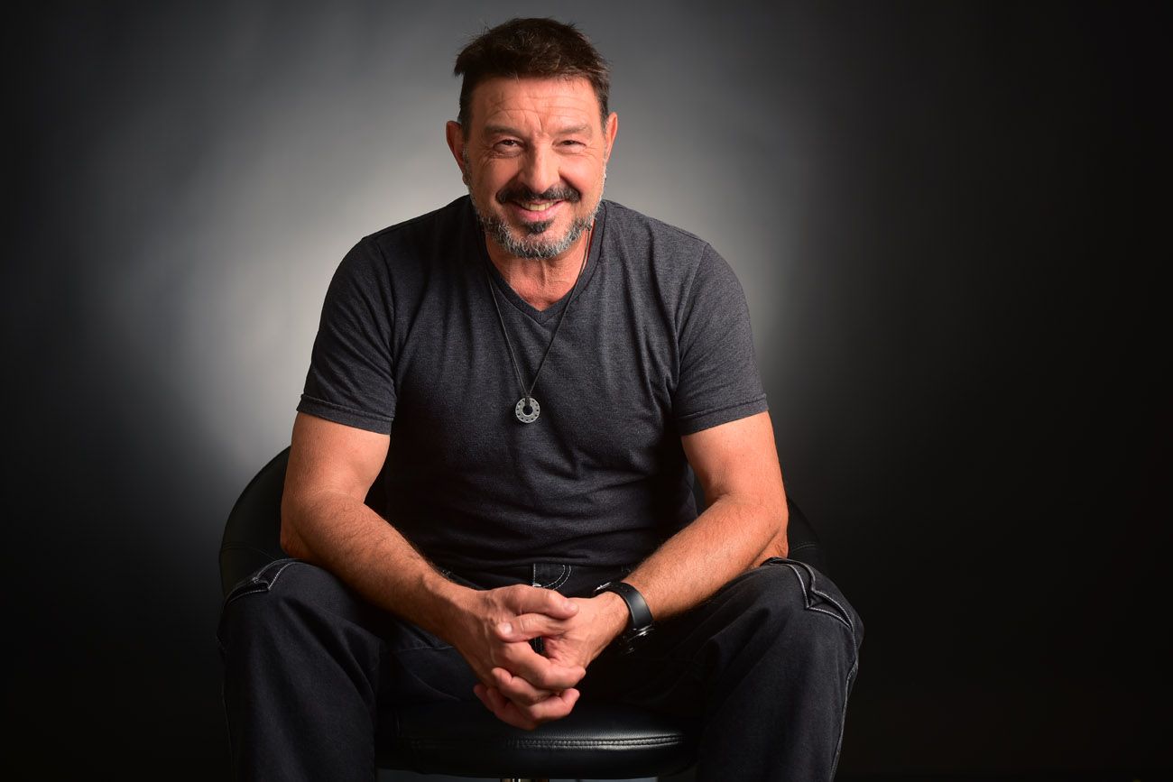 El actor Damian de Santo en el Streaming de La Voz en Vivo. 