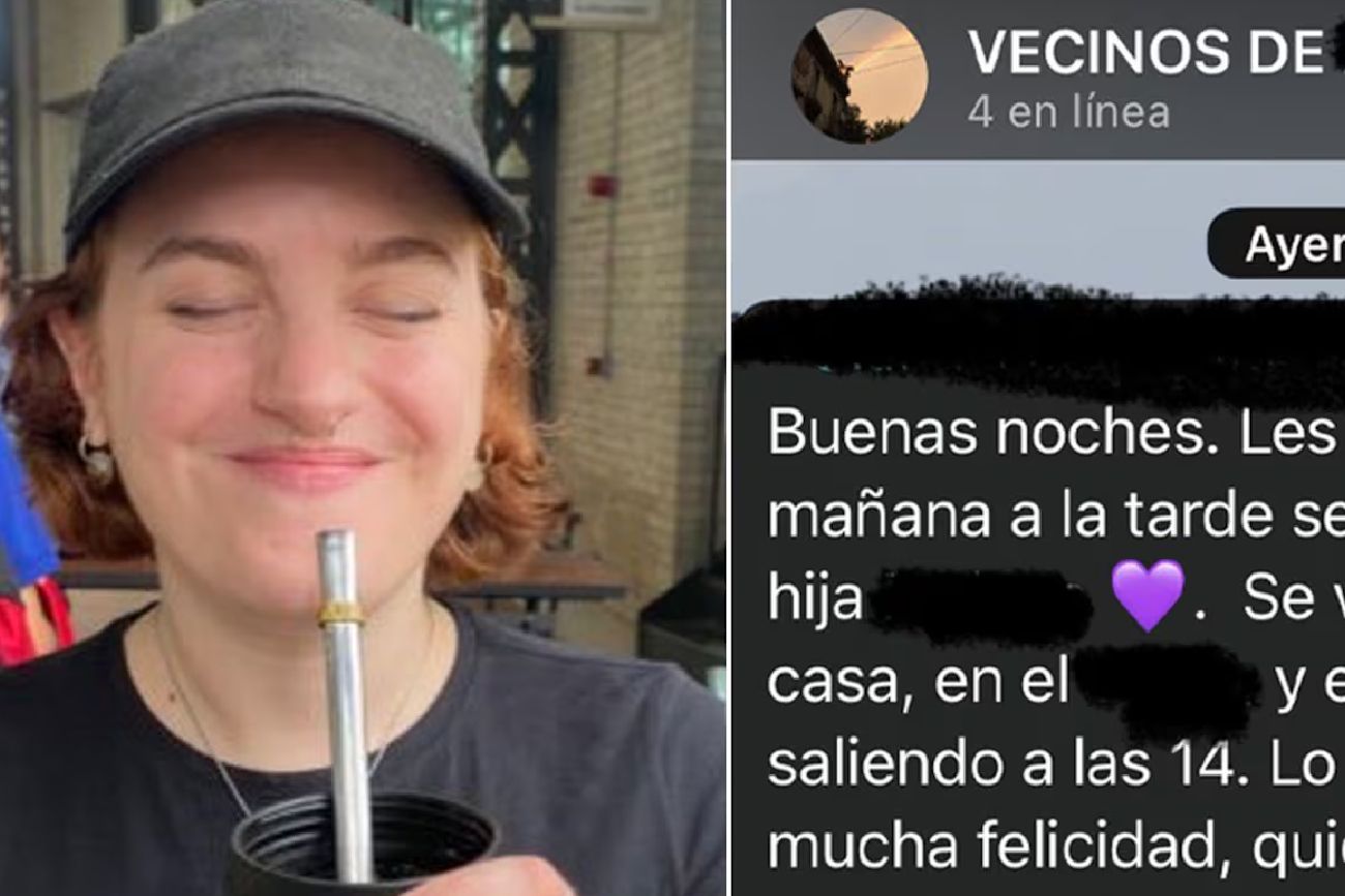 "¡Vivan los novios!": el tierno aviso de una madre en el grupo del edificio.