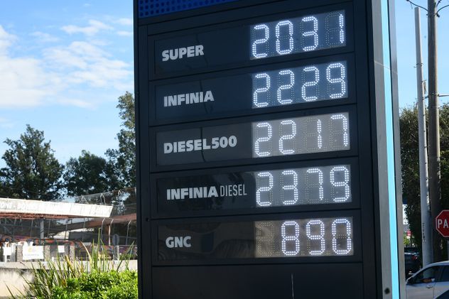 Los precios de la nafta y el GNC en Córdoba. 