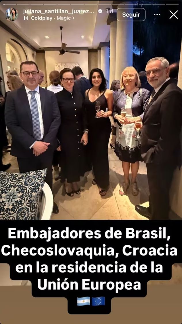 La publicación de Juliana Santillán. 