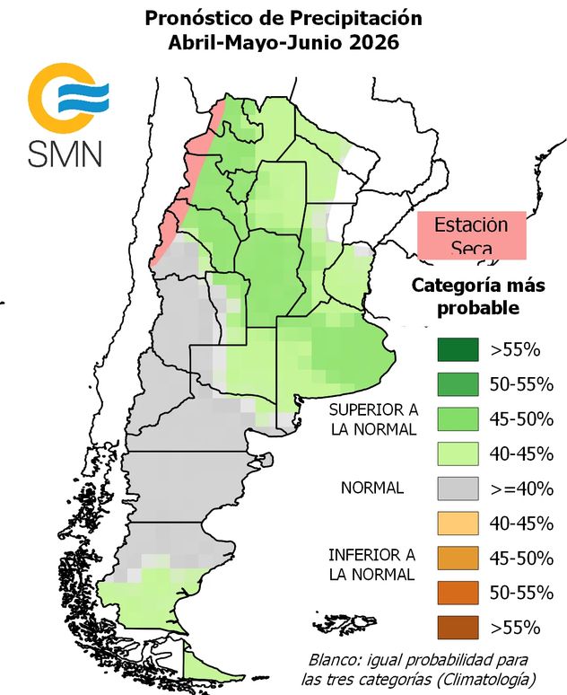 El informe trimestral de SMN prevé calor y lluvias por encima de lo habitual para Córdoba.