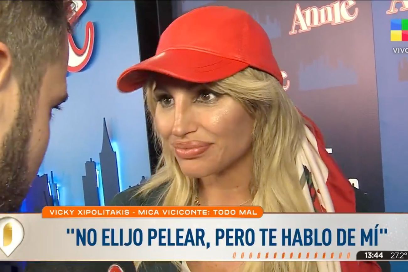 Vicky Xipolitakis habló de su relación con Mica Viciconte.