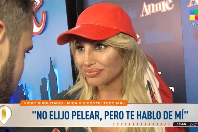 Vicky Xipolitakis habló de su relación con Mica Viciconte.