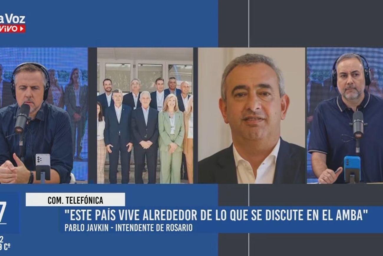 Pablo Javkin, intendente de Rosario, en diálogo con La Voz En Vivo, sobre la reunión de intendentes del interior. 
