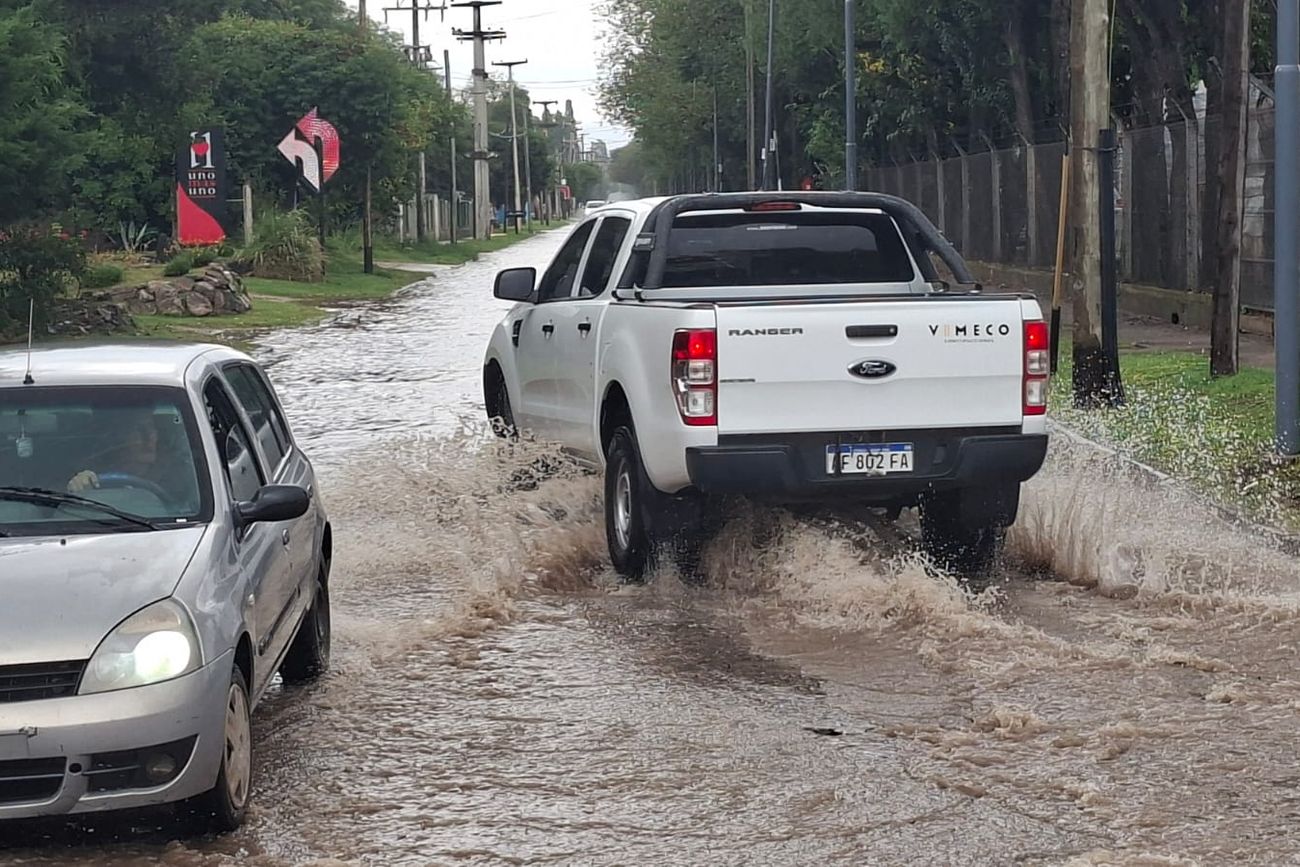 Imagen ilustrativa.Calles inundadas tras la lluvia en la ciudad de Córdoba.