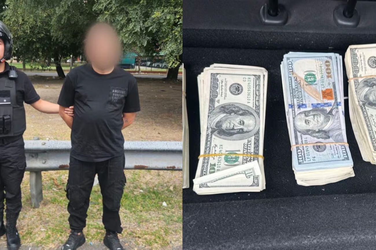 Persecución en Buenos Aires: lo detuvieron en un auto "mellizo" con más de 55 mil dólares escondidos