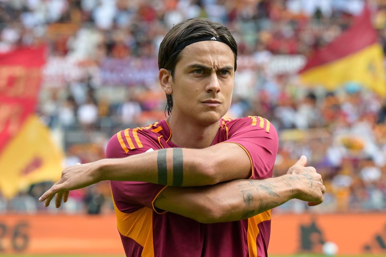 Paulo Dybala en la Roma. 